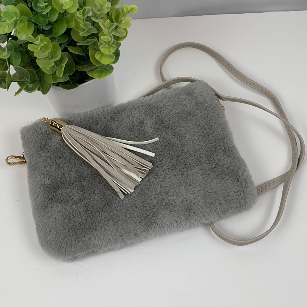 Vieta grey crossbody bag NWOT